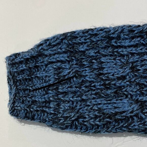 90's Vintage Evian ll Knitted By Hand Chunky Knit Sweater Women's Size M - Picture 9 of 15